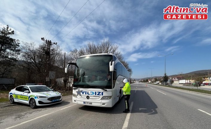 Samsun'da bayram tedbirleri kapsamında trafik denetimleri artırıldı