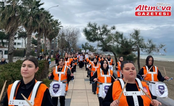 Samsun'da LÖSEV “Umudumuz Kadın Dayanışması“ yürüyüşü gerçekleştirdi
