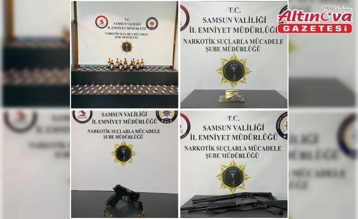 Samsun'da uyuşturucu operasyonlarında 10 zanlı yakalandı