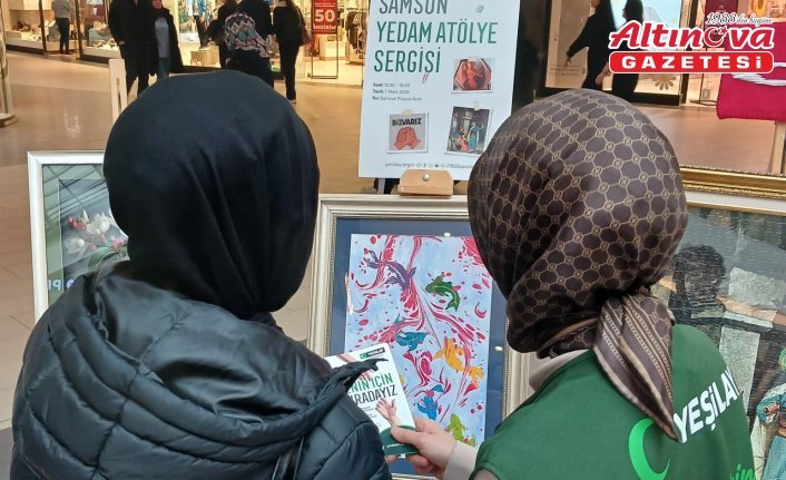 Samsun'da YEDAM danışanlarının el sanatı eserleri sergilendi