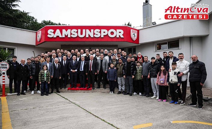 Samsunspor'da bayramlaşma töreni düzenlendi