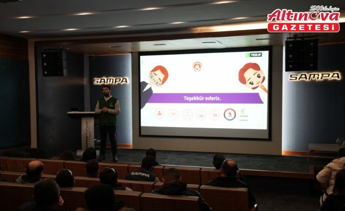 Yeşilay Samsun Şubesinden OSB çalışanlarına bağımlılıkla mücadele eğitimi