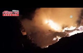 Bafra'da evde sobadan çıkan yangın söndürüldü