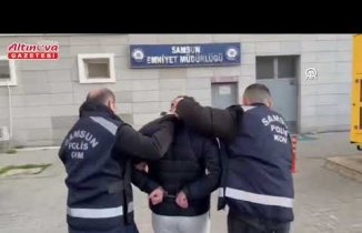 Interpol tarafından Rusya'da yakalanan cinayet zanlısı getirildiği Samsun'da tutuklandı