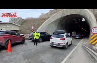 Samsun'da 6 aracın karıştığı kazada bir kişi yaralandı