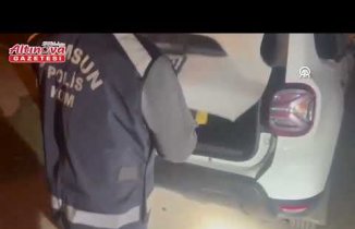 Samsun'da aracın yedek lastiğine gizlenen silah ele geçirildi