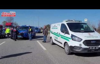 Samsun'da iki aracın çarptığı yaya hayatını kaybetti